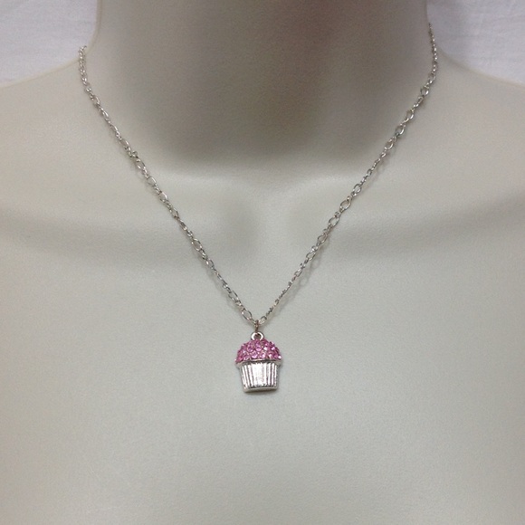 Other - Silver necklace w/ cupcake charm Other - Silver necklace w/ cupcake charm